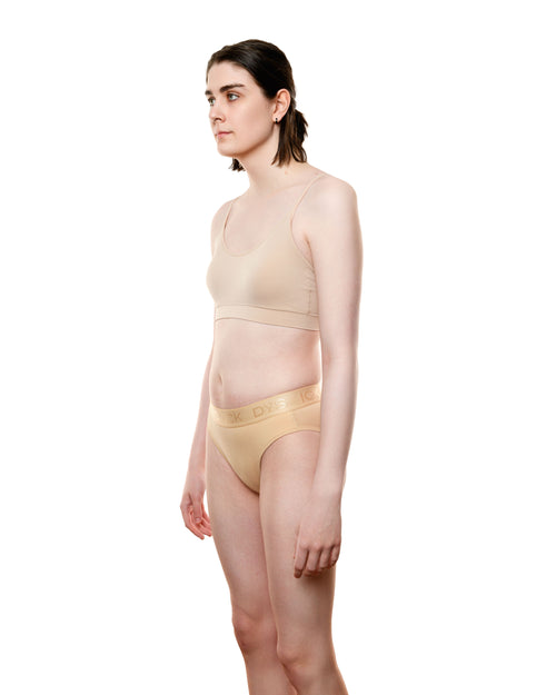 Champagne Luxe Tucks Panties